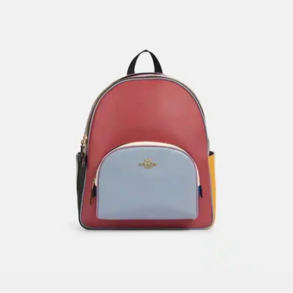 NWT Coach Color Block Backpack - Picture 2 of 13